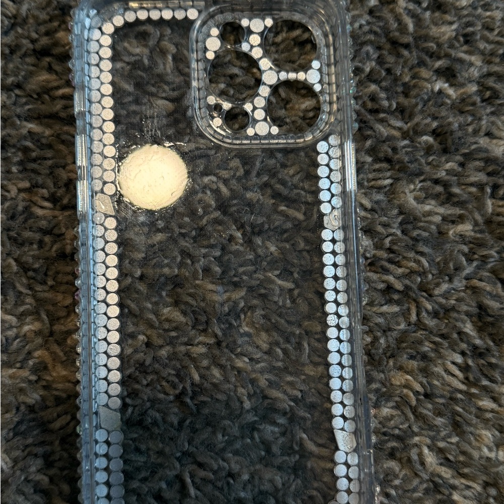 Crystal Clear Rhinestone Phone Case - Picture 2 of 4